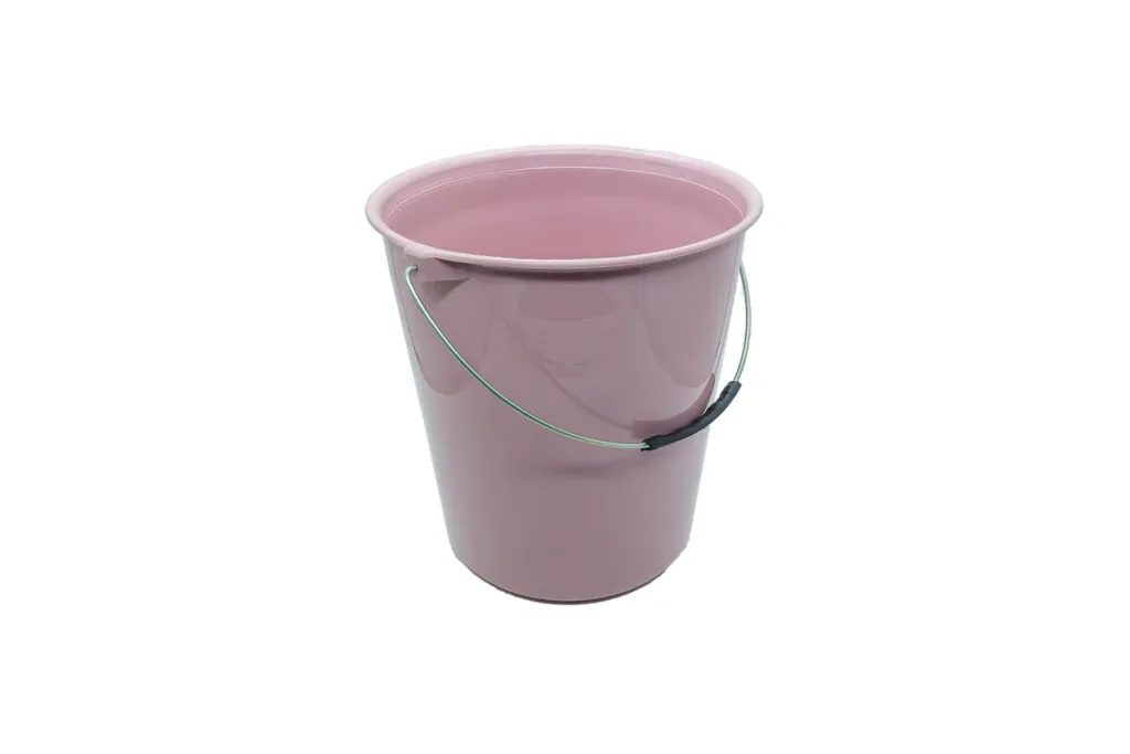 Balde rosé para lista de chá de panela.