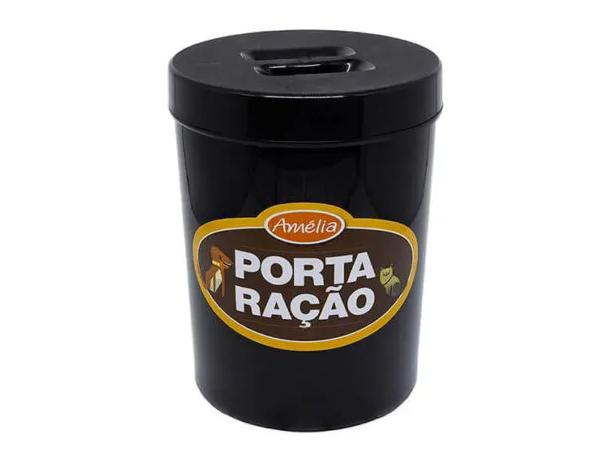 Porta-ração ideal para quem vai morar com seu bichinho num apartamento.