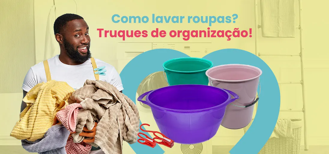 Saiba como lavar roupa corretamenta com esses 6 truques de organização.