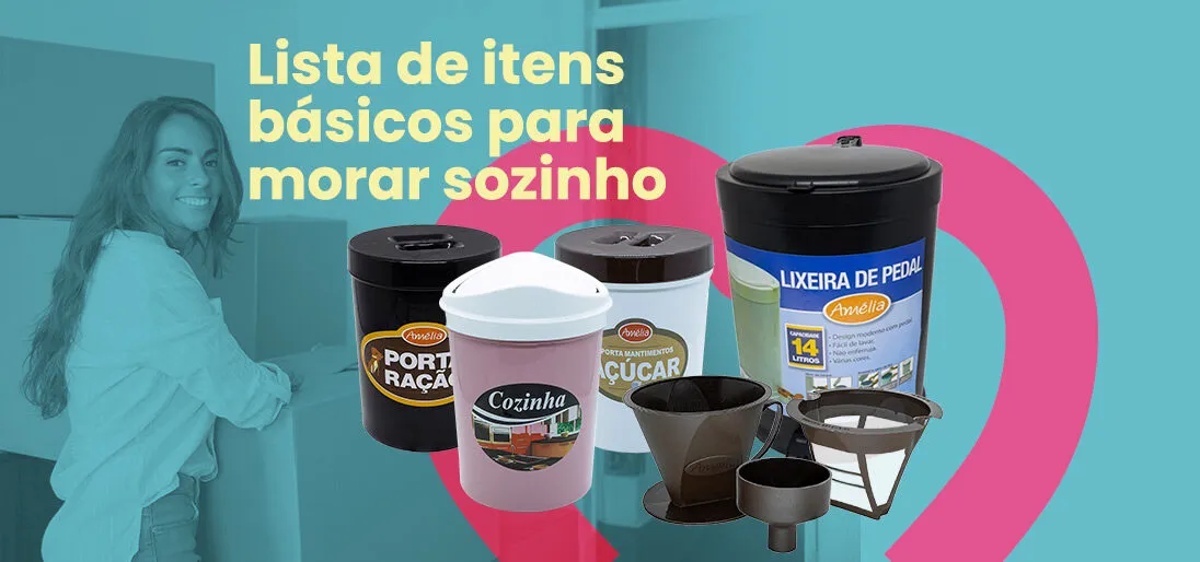 Lista básica de itens para quem vai morar sozinho.