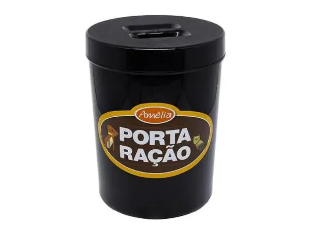 Porta-ração ideal para quem vai morar com seu bichinho num apartamento.